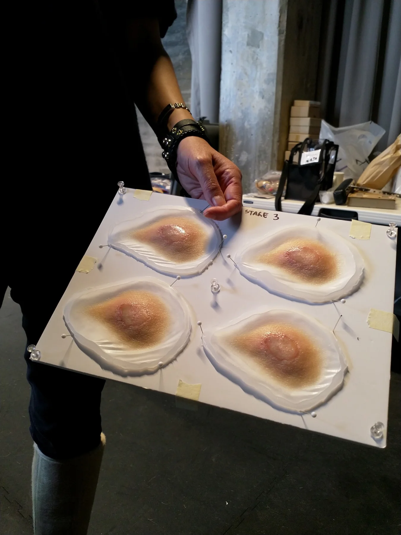 Prosthetic boils prepared for Against the Ice